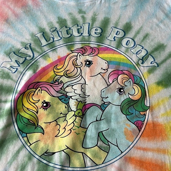 4/$20 My Little Pony Graphic Tie Dye 100% Cotton Tee Size Small New With Tags - Picture 3 of 12